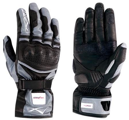 A-PRO PRECISION GU-PSGR sivé moto rukavice ,XS Rukavice na motorku
