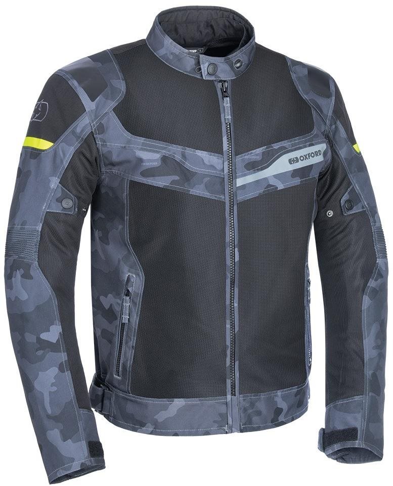 Oxford Dakar D2D Air, sivá maskáčová, 3XL Motorkárska bunda