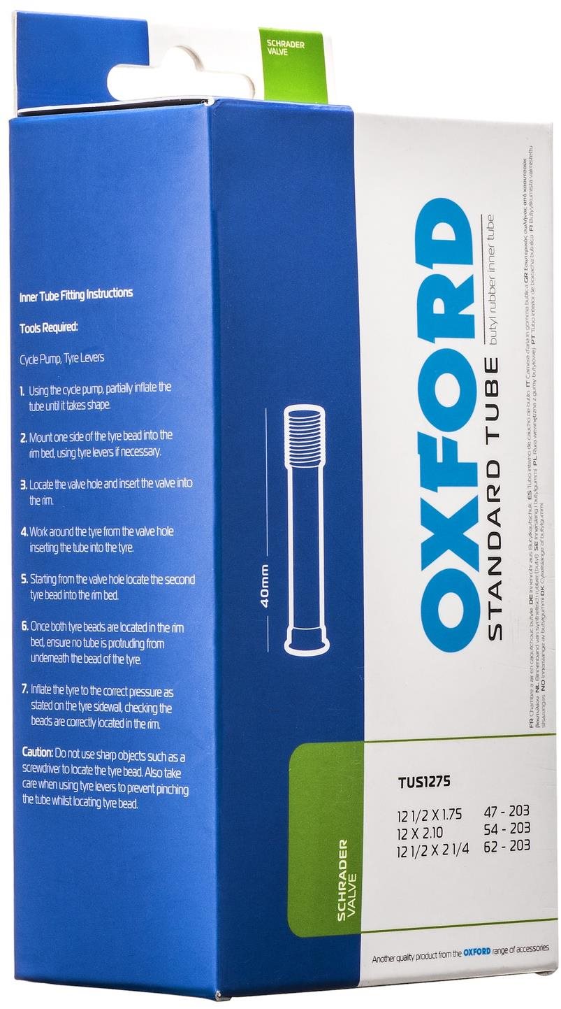 OXFORD cyklo duša 12 × 1,75/2,1, auto ventilček Duša na bicykel