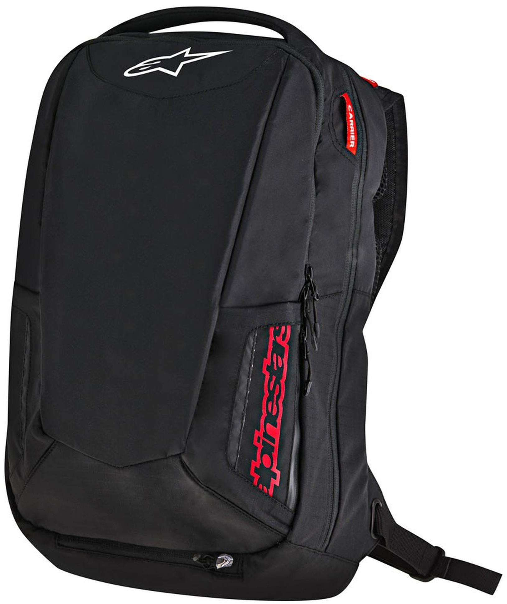 ALPINESTARS City Hunters, čierny/červený, objem 25 l Moto batoh