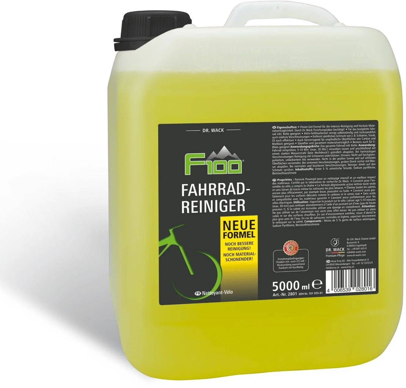 F100 Bicycle Cleaner čistič na bicykel, 5 l Čistič