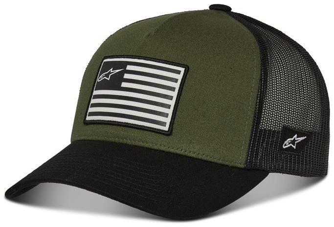 Alpinestars Flag Snap Hat zelená/čierna Šiltovka