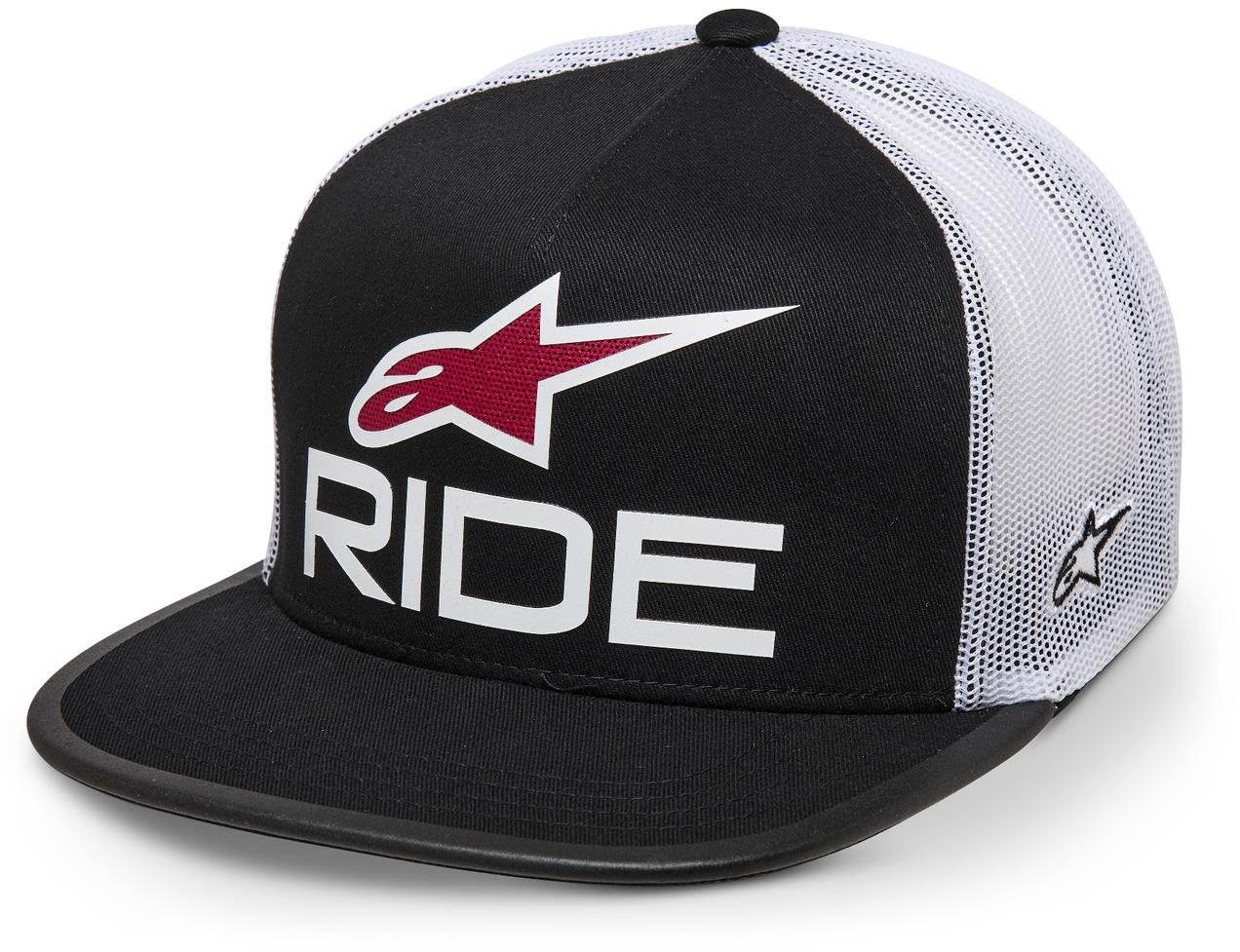 Alpinestars Ride 4.0 Trucker čierna/biela/červená Šiltovka