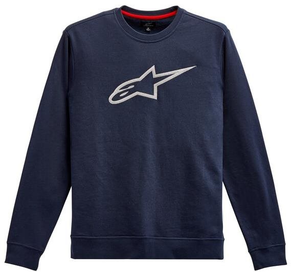 ALPINESTARS mikina Ageless Crew Fleece, modrá/biela, veľkosť M Mikina