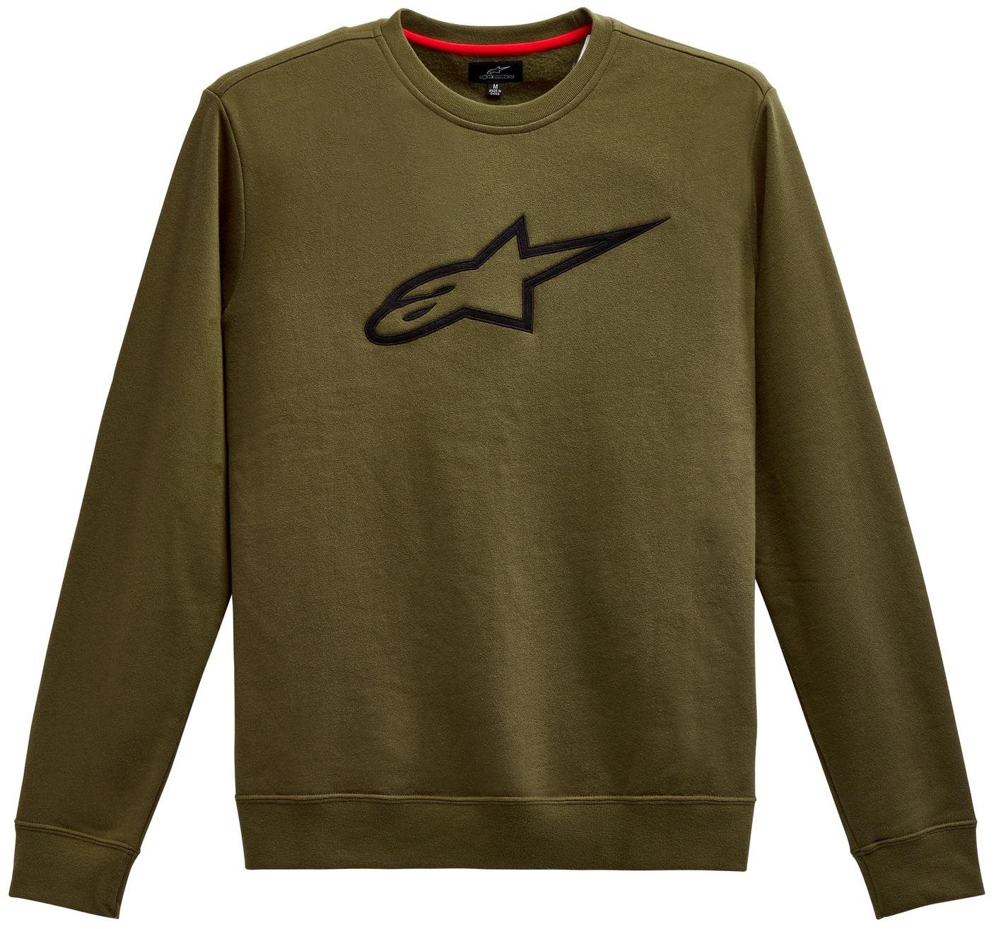 ALPINESTARS mikina Ageless Crew Fleece, zelená/čierna, veľkosť XL...