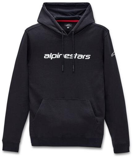 ALPINESTARS mikina Linear Hoodie, čierna/biela, veľkosť L Mikina