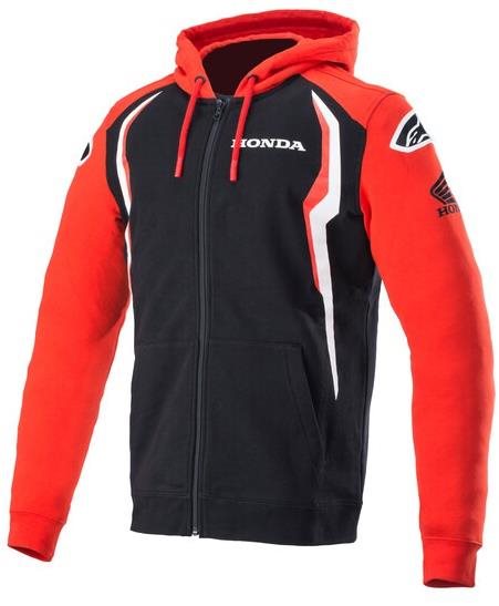 ALPINESTARS mikina na zip s kapucí Honda 2024, červená/čierna,...