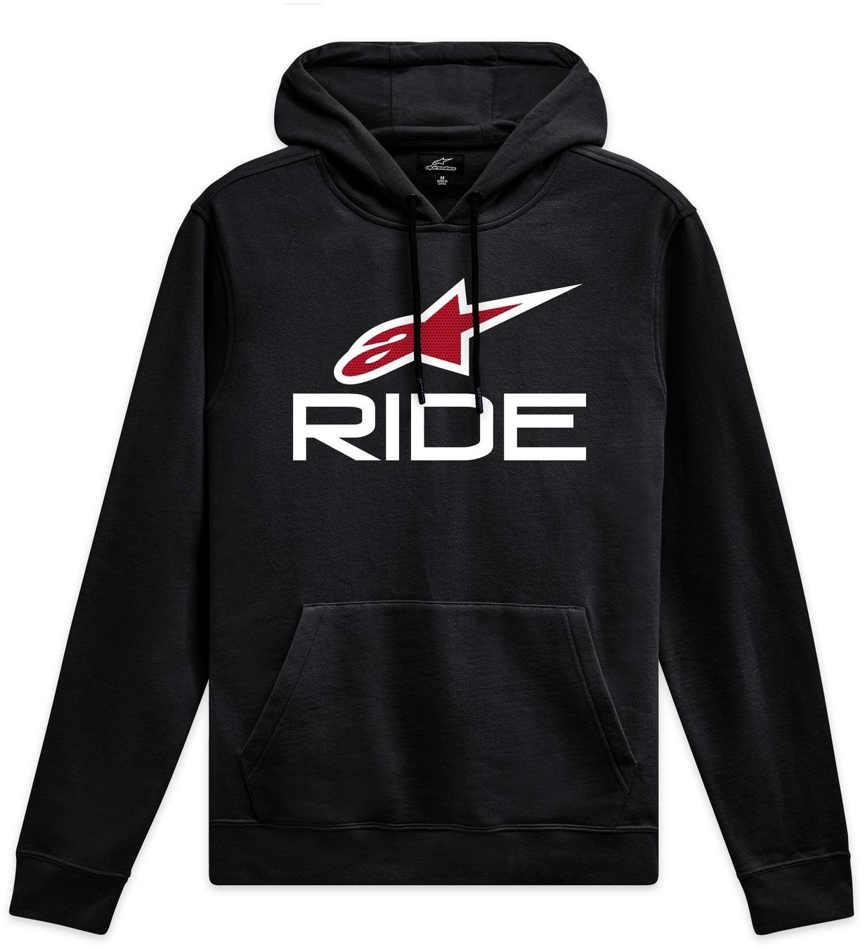 ALPINESTARS mikina Ride 4.0, čierna/biela/červená, veľkosť S Mikina