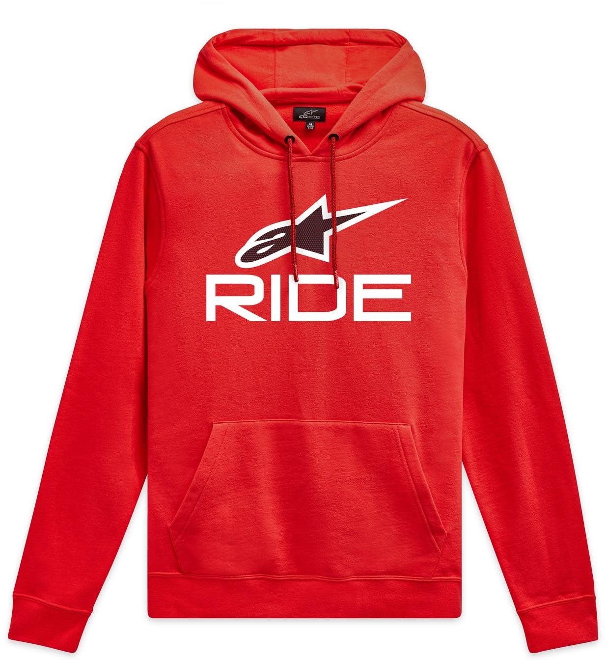 ALPINESTARS mikina Ride 4.0, červená/biela/čierna, veľkosť L Mikina