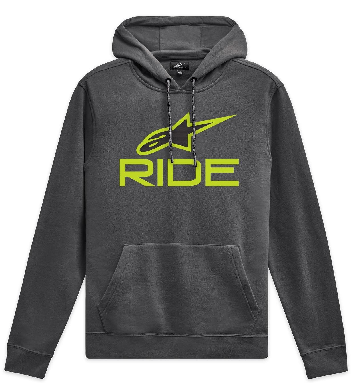 ALPINESTARS mikina Ride 4.0, sivá/žltá/čierna, veľkosť XL Mikina