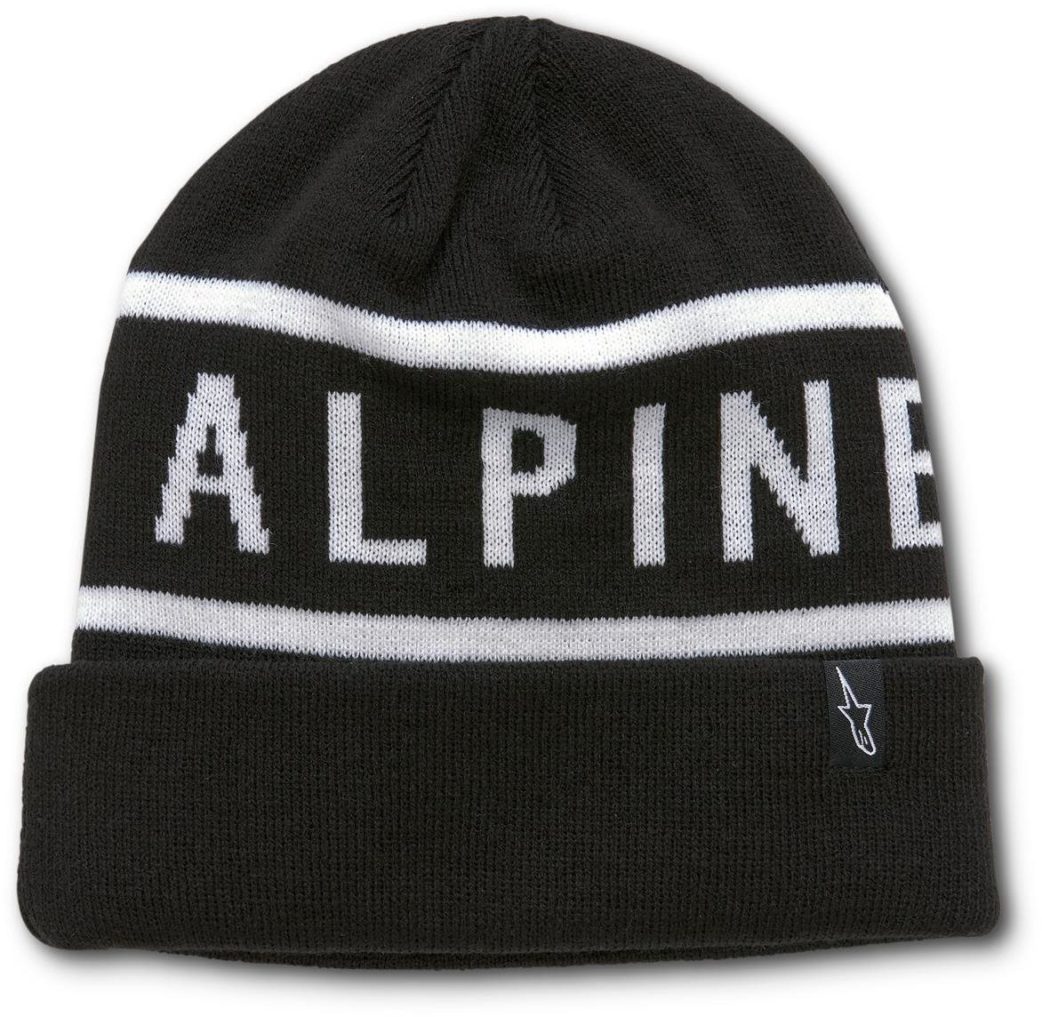 ALPINESTARS čiapka Wordy Cuff Beanie, čierna/biela Zimná čiapka