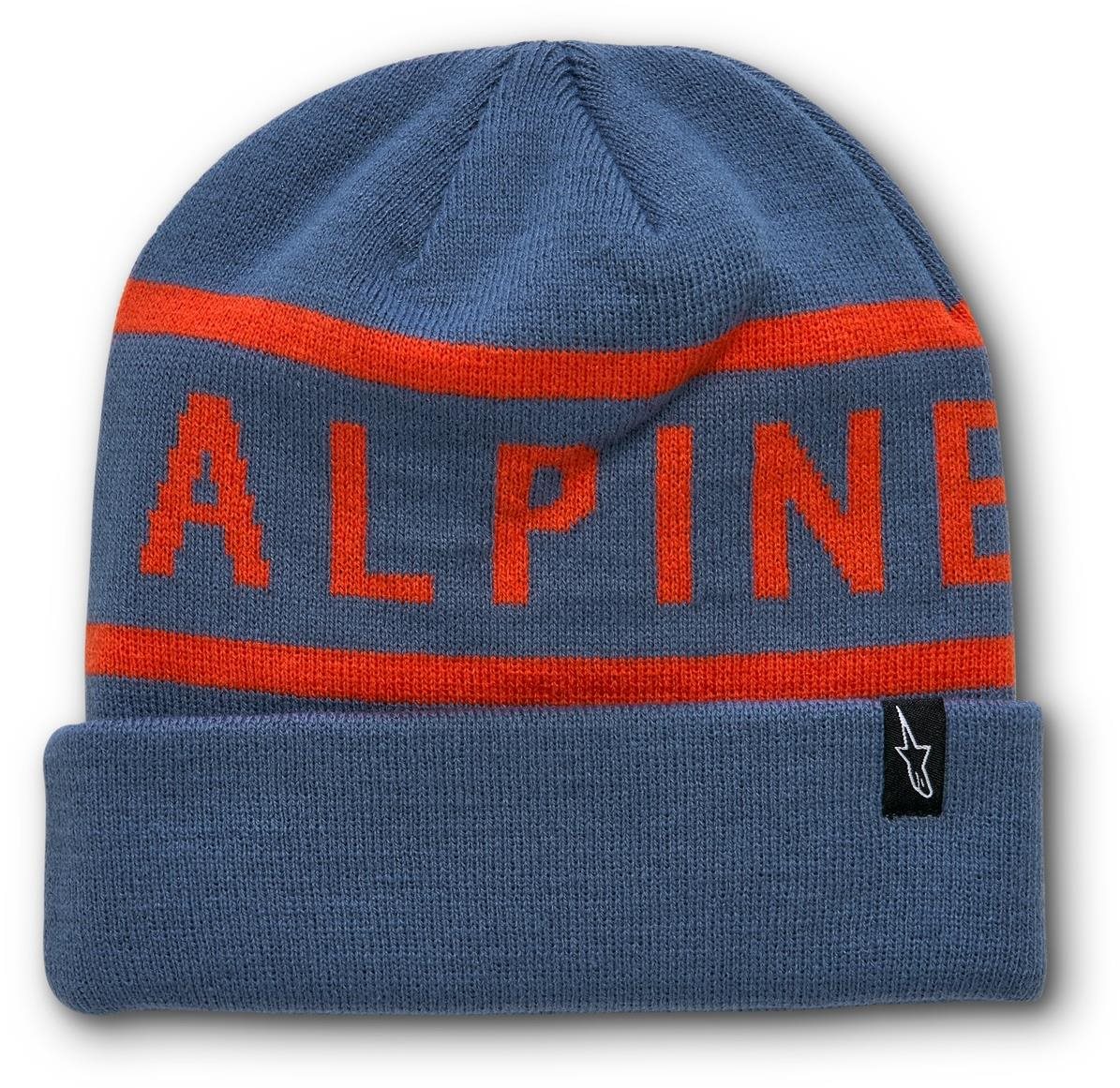 ALPINESTARS čiapka Wordy Cuff Beanie, modrá/červená Zimná čiapka