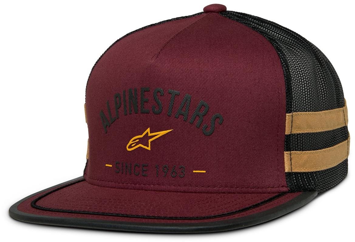 ALPINESTARS šiltovka Backline Trucker, červená tehlová/čierna/zlatá...