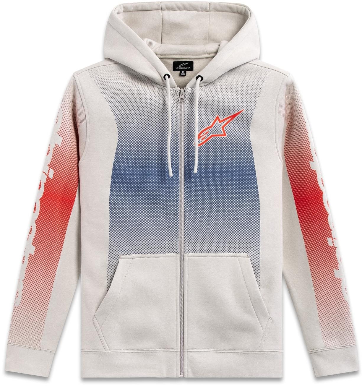 APLINESTARS mikina Arising Hoodie, biela offwhite/modrá/červená,...