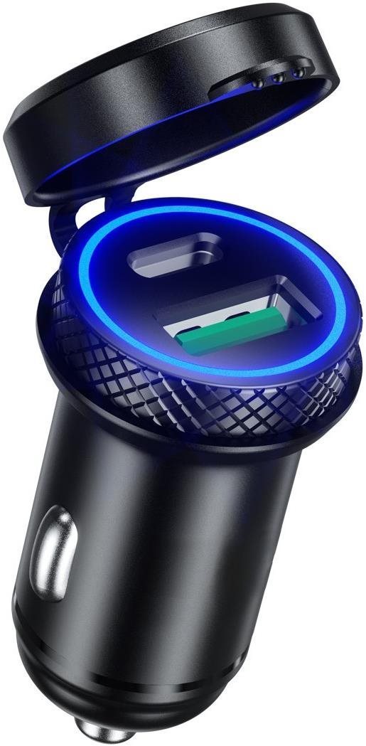 SEFIS Z6 2x USB zásuvka – autonabíjačka 30 W QC 3.0 USB-A a USB-C...