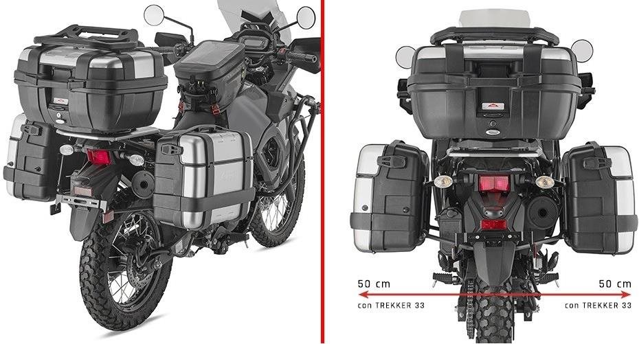 KAPPA KL4133 nosič bočných kufrov KAWASAKI KLR 650 S (23) Držiaky...