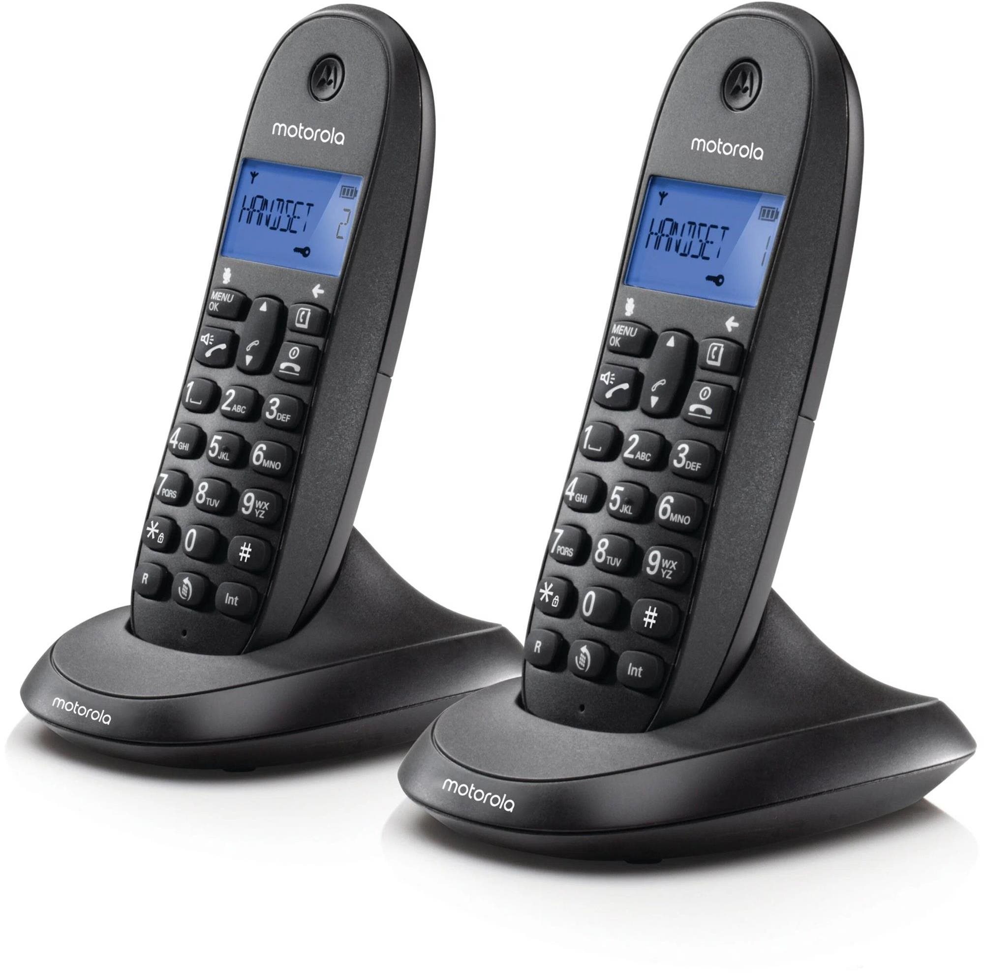 Motorola C1002CB+ Duo Black -Call blocking – Hands Free -Backlight...