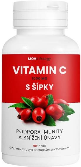 MOVit Vitamín C 1 000 mg s šípky, 90 tabliet Vitamín C