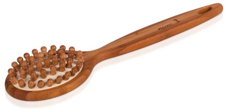 MÖVE Teak Teaková masážna kefa, 35 cm Kefa na telo