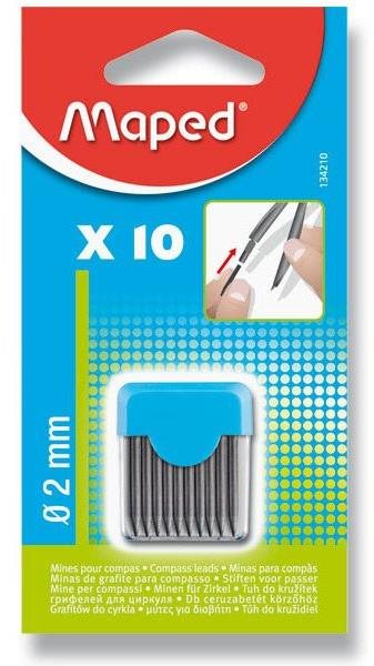 Maped náhradné tuhy 2 mm – balenie 10 ks Grafitová tuha