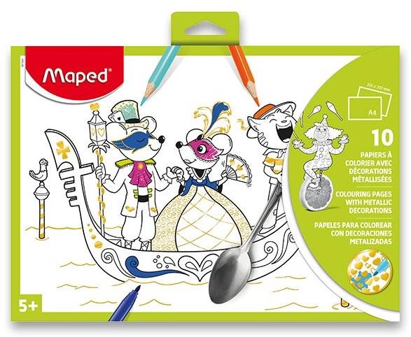 MAPED maľovanky s metalickými dekoráciami Kreatívna sada