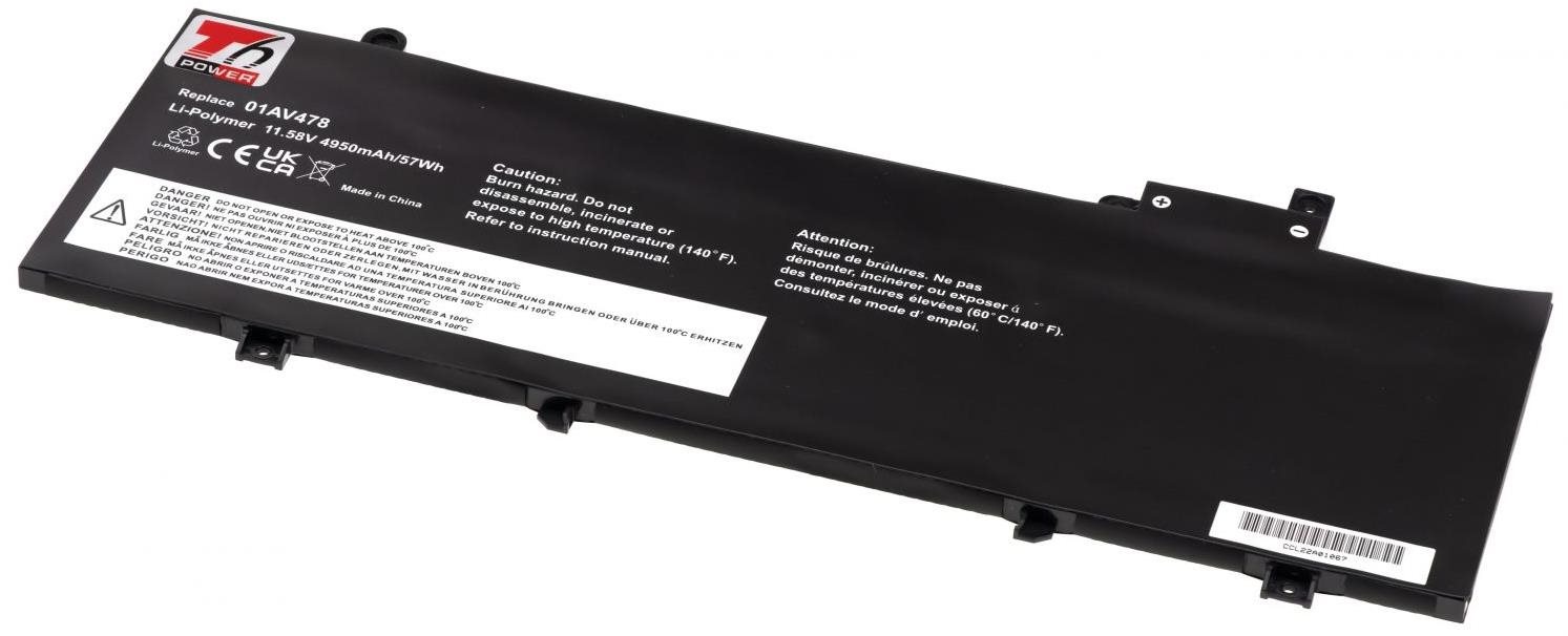 T6 Power pre Lenovo ThinkPad T480s serie, 4 950 mAh, 57 Wh, 3cell,...