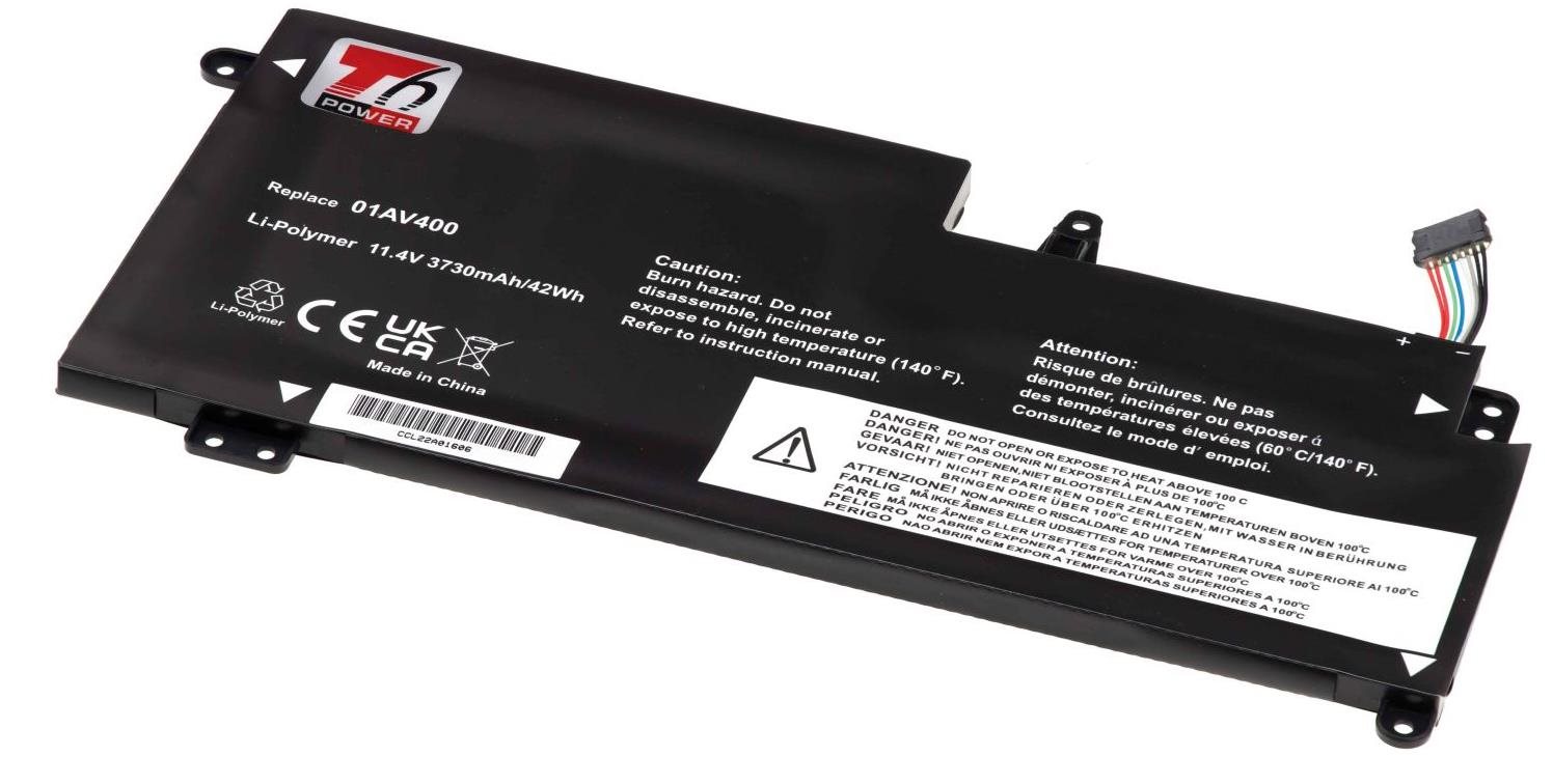 T6 Power pre notebook Lenovo 01AV402, Li-Poly, 3 730 mAh (42 Wh),...