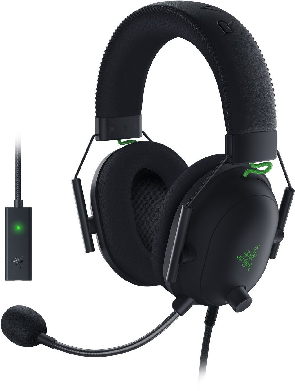 Razer Blackshark V2 + USB Mic Enhancer Gaming Headphones