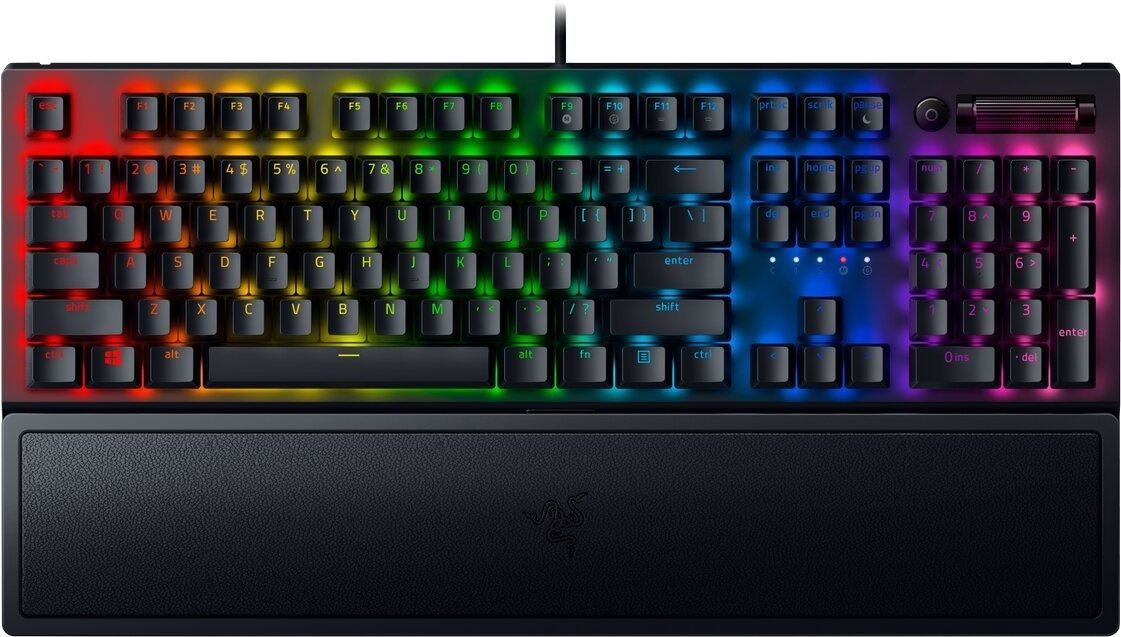 Razer BlackWidow V3 (Green Switch) - US INTL Gamer billentyűzet