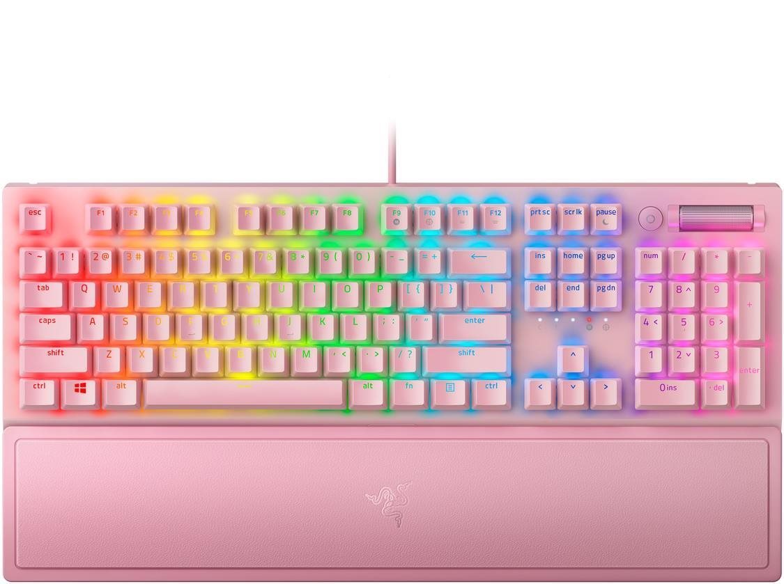 Razer BlackWidow V3 (Green Switch) - US Layout - Quartz Gaming...