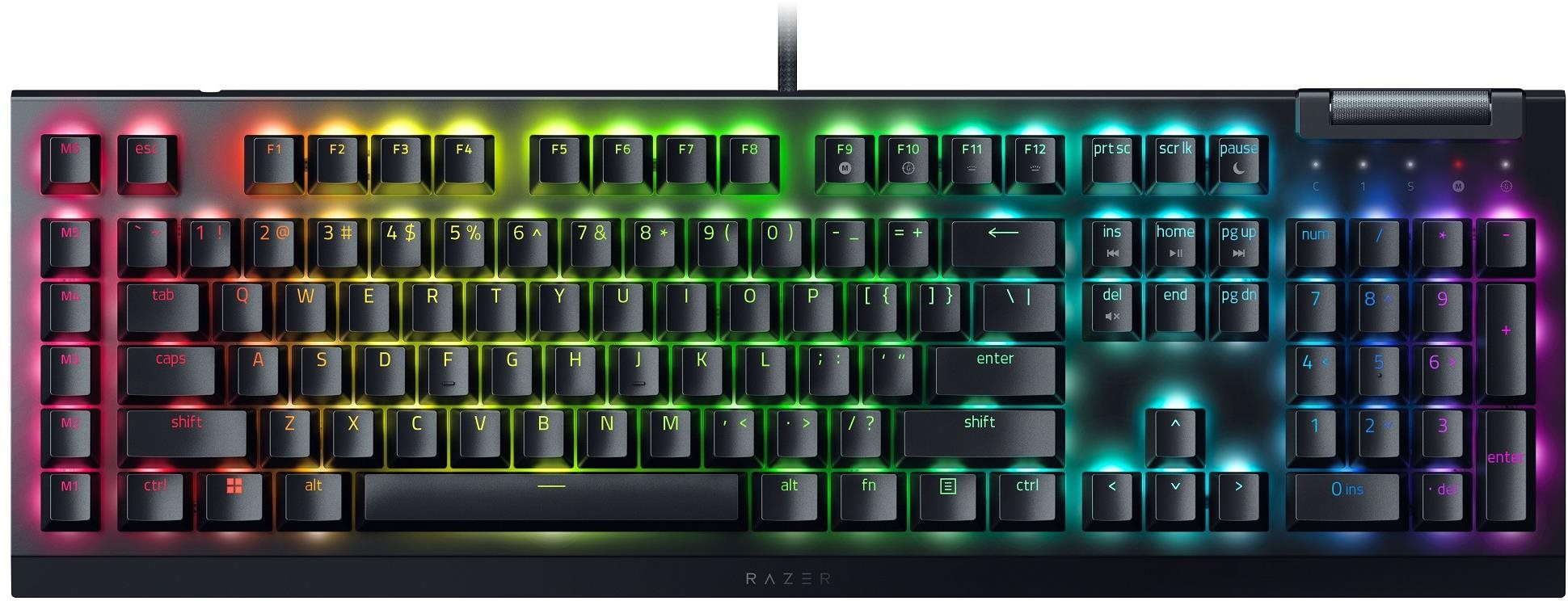 Razer BLACKWIDOW V4 X (Yellow Switch) US layout Gaming-Tastatur