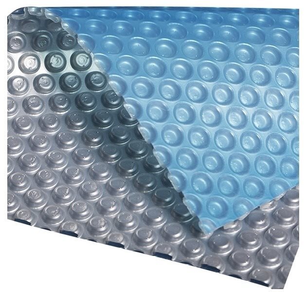 Solárna plachta, priemer 4,5 m, modro-strieborná Solárna plachta