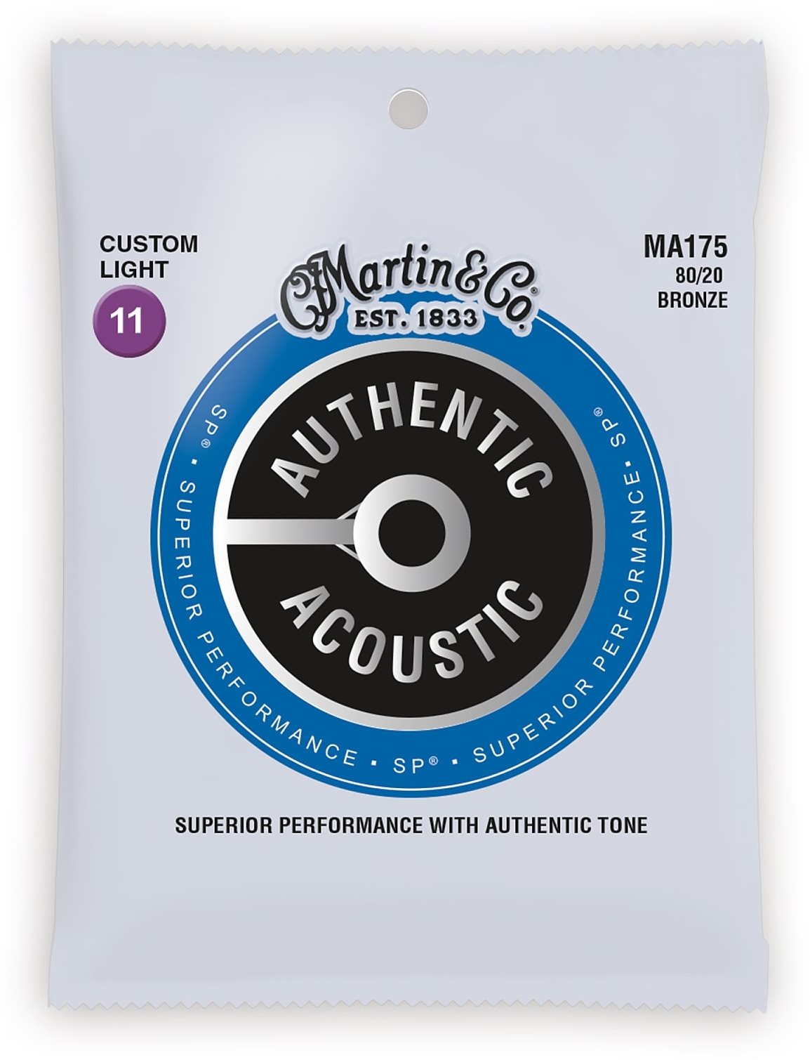 MARTIN Authentic SP 80/20 Bronze Custom Light Struny
