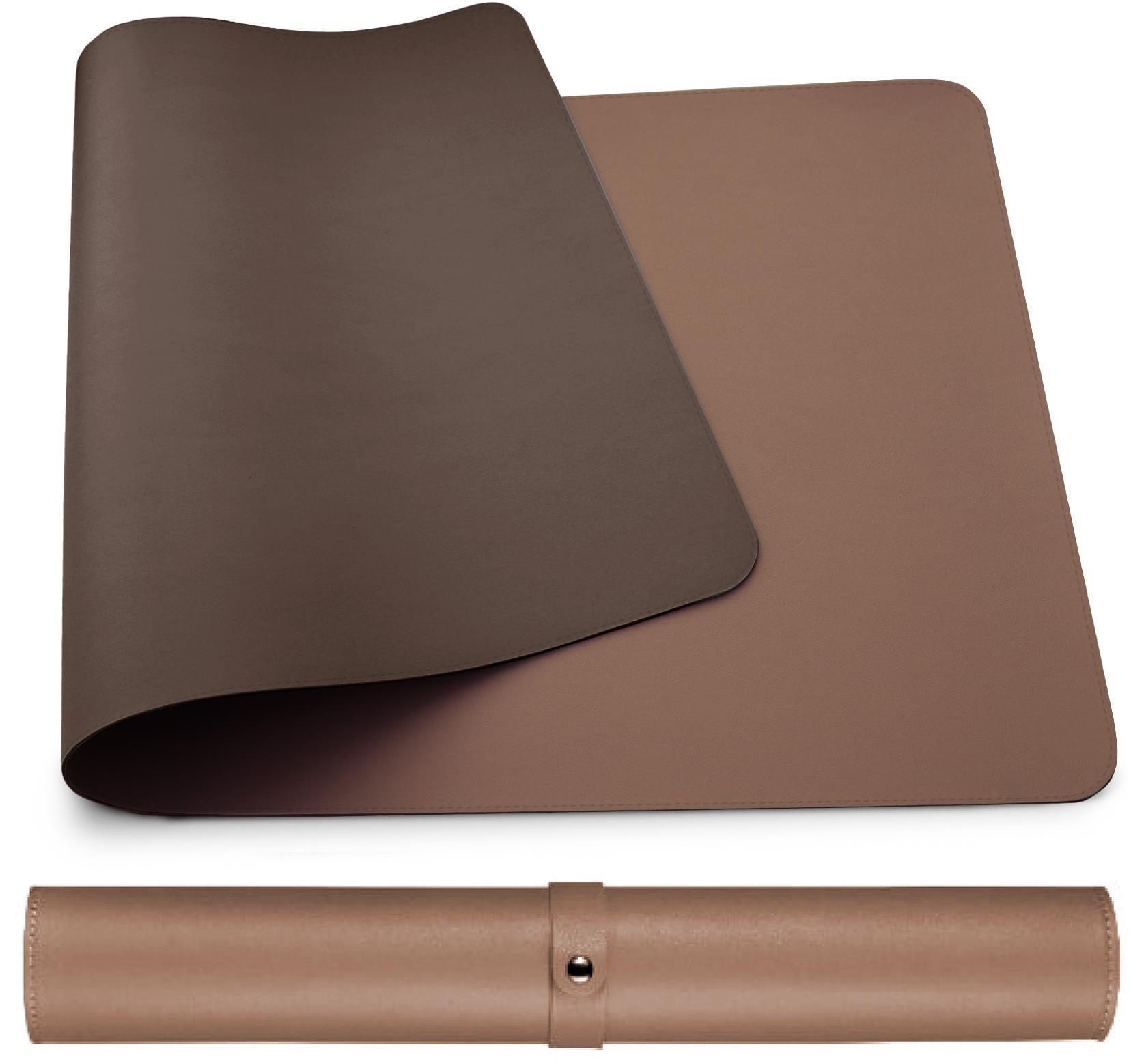 MOSH Dual sided Table mat tmavo hnedá/bledo hnedá M Podložka pod myš