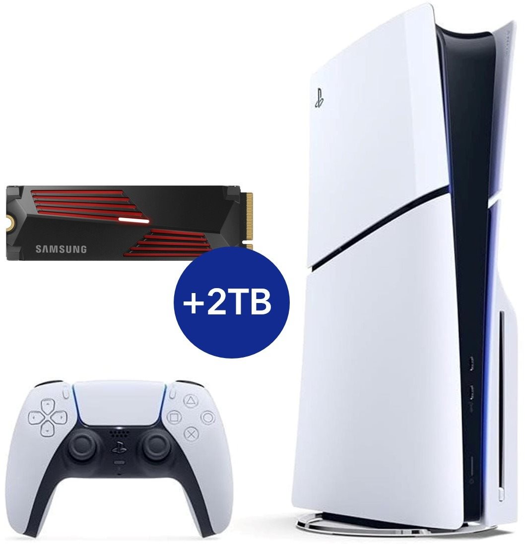 PlayStation 5 (Slim) bővített tárhellyel (+2TB SSD) Konzol