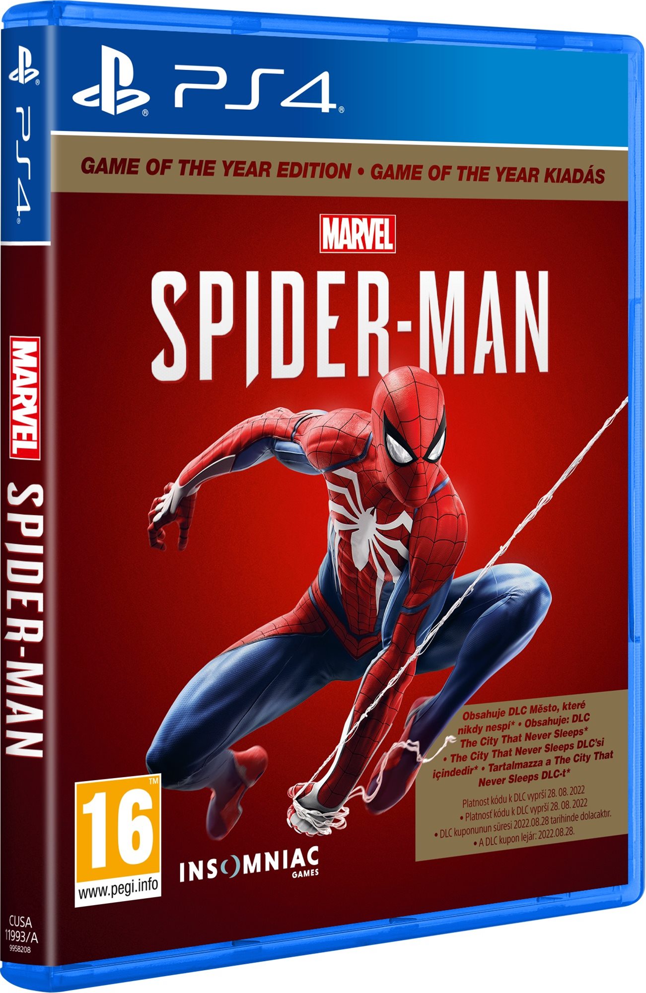 Marvels Spider-Man GOTY - PS4 Console Game