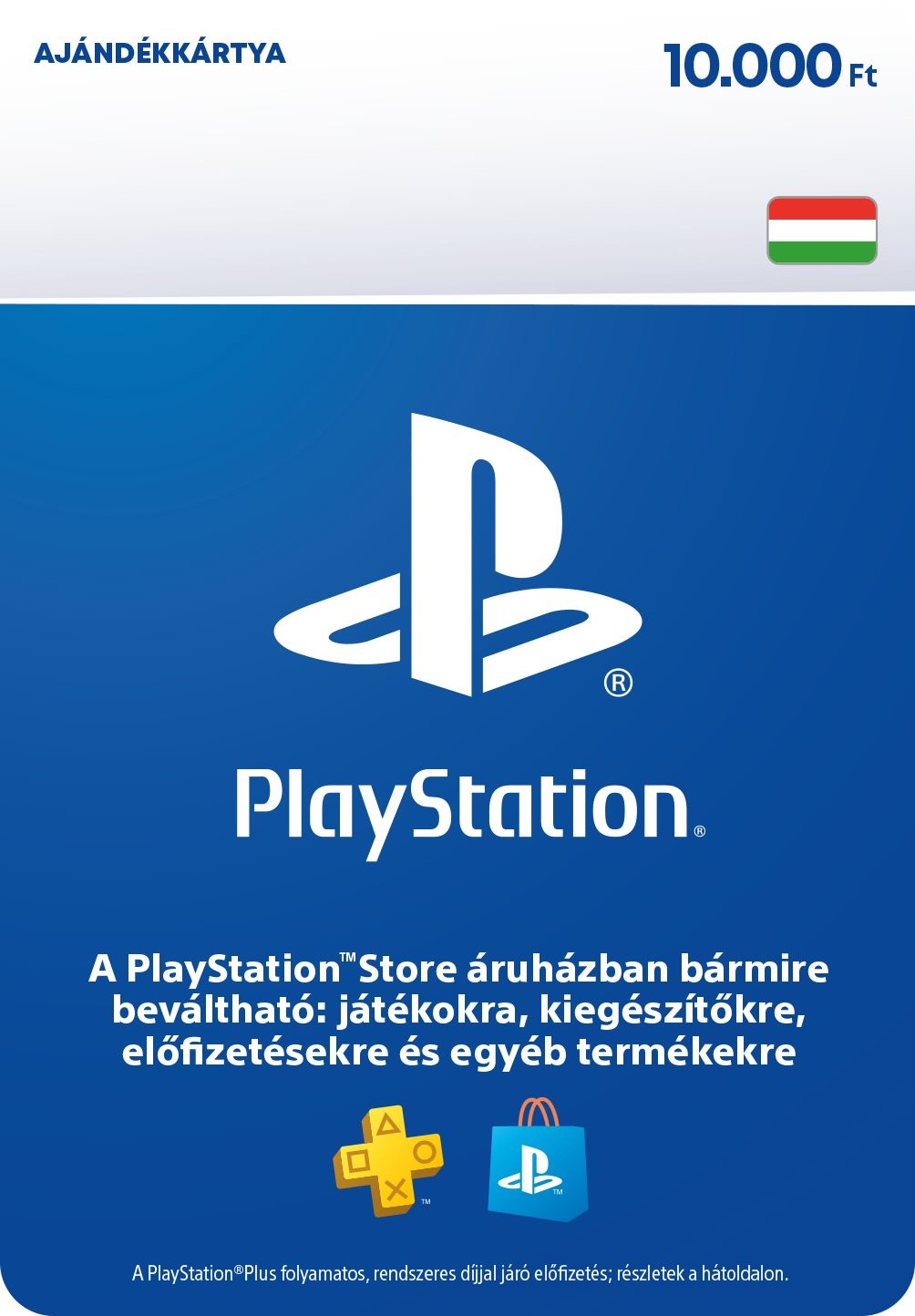 PlayStation Store - Kredit 10000 Ft - HU Digital Feltöltőkártya