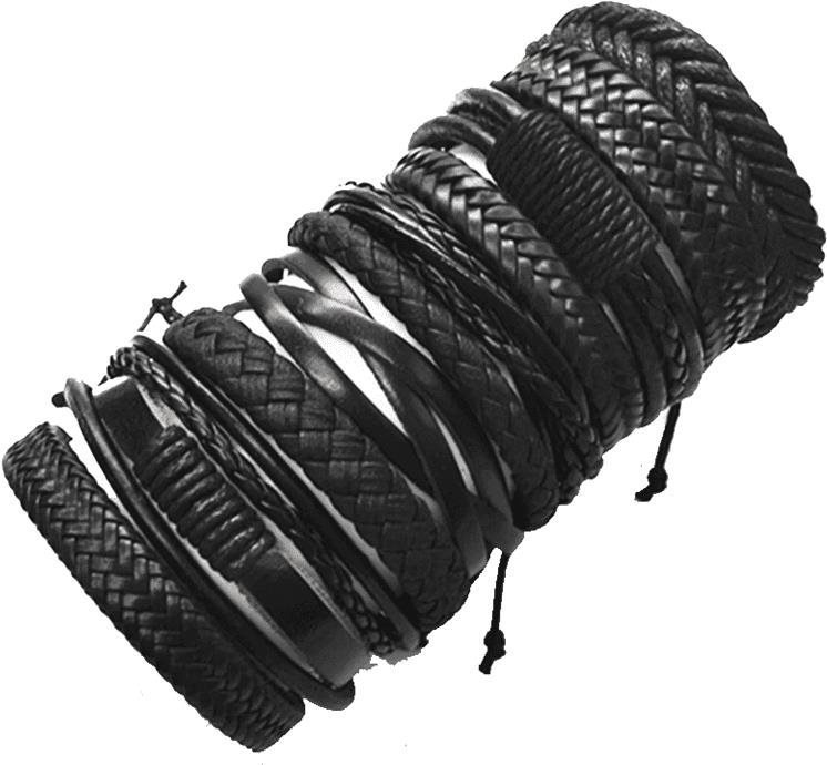 Predator Kožený náramek – sada 10 ks - Q333-4 Náramek