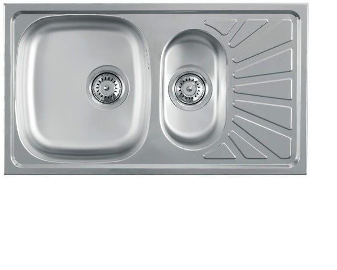 Metalac Inko antikorový drez Luna Flex 1,5D s odkvapom a vaničkou,...