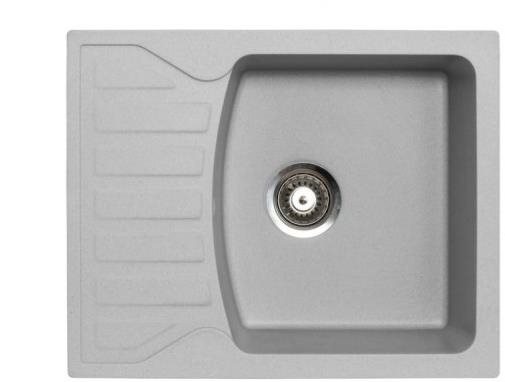 Metalac Inko obdĺžnikový sivý drez s odkvapom X Granit Quadro M,...