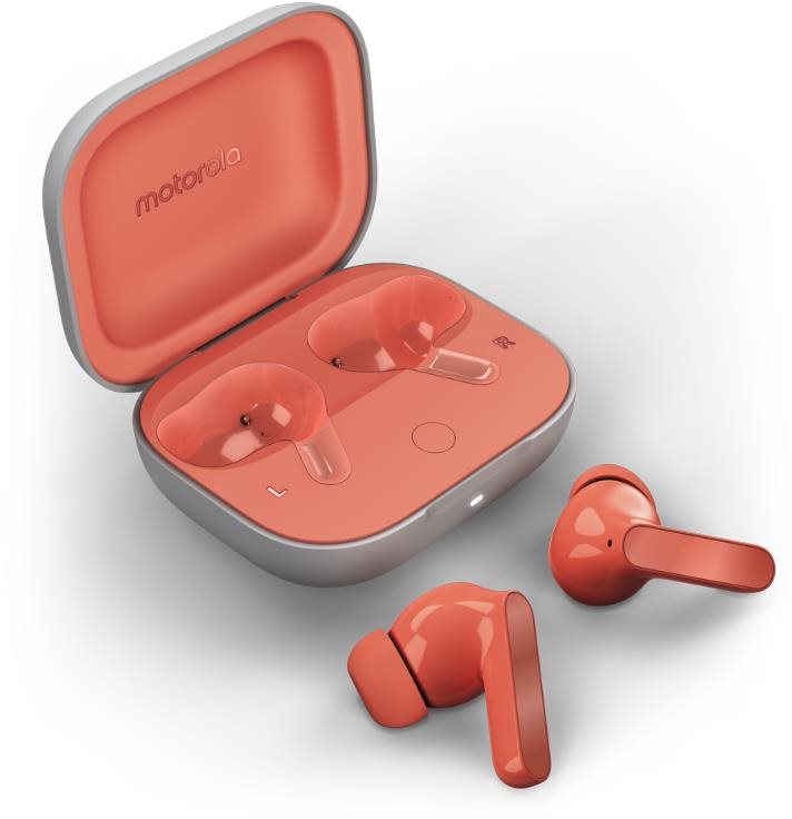 Motorola Moto Buds Coral Peach Kabellose Kopfhörer