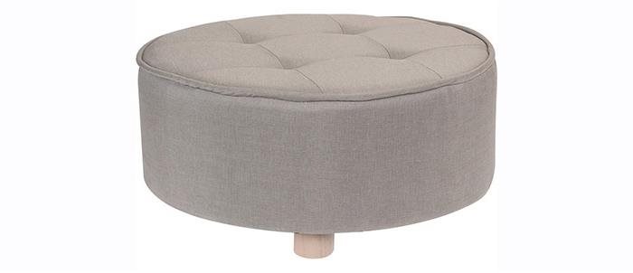 Taburetka POUF 50 × 22 cm, béžová Taburetka