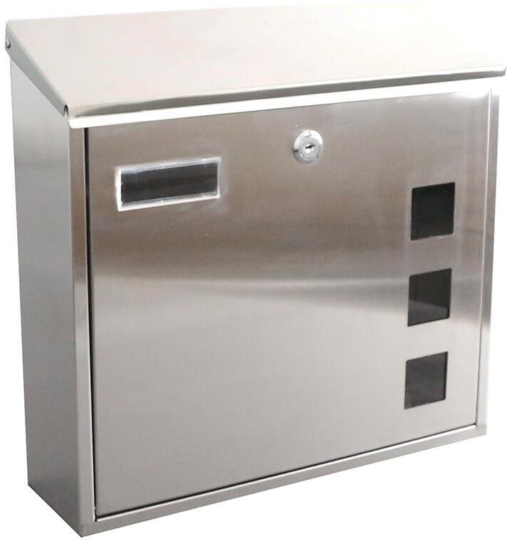 M.A.T. Group postaláda 35 × 33 × 11 cm, rozsdamentes acél Postaláda