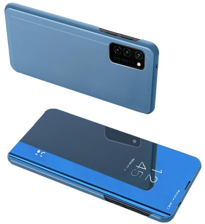 Clear View knižkové puzdro na Samsung Galaxy A72, modré Puzdro na...