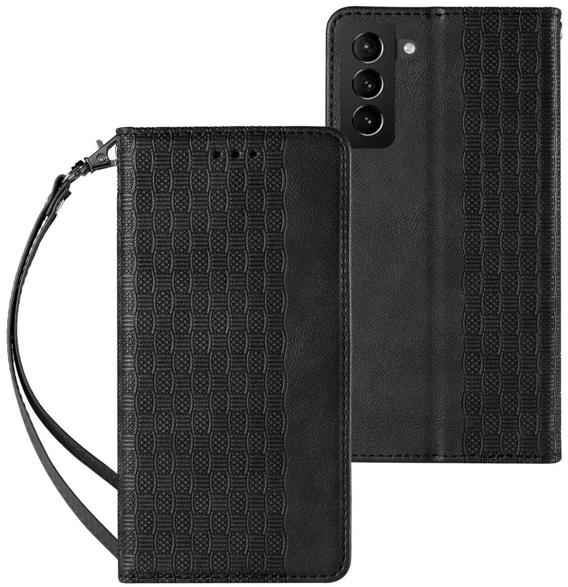 Magnet Strap knižkové kožené puzdro na Samsung Galaxy S22 Ultra,...
