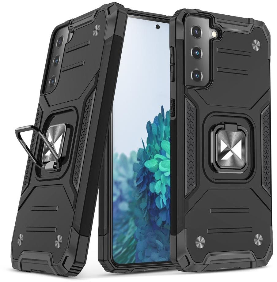 Ring Armor plastový kryt na Samsung Galaxy S21 FE, čierny, 944503...