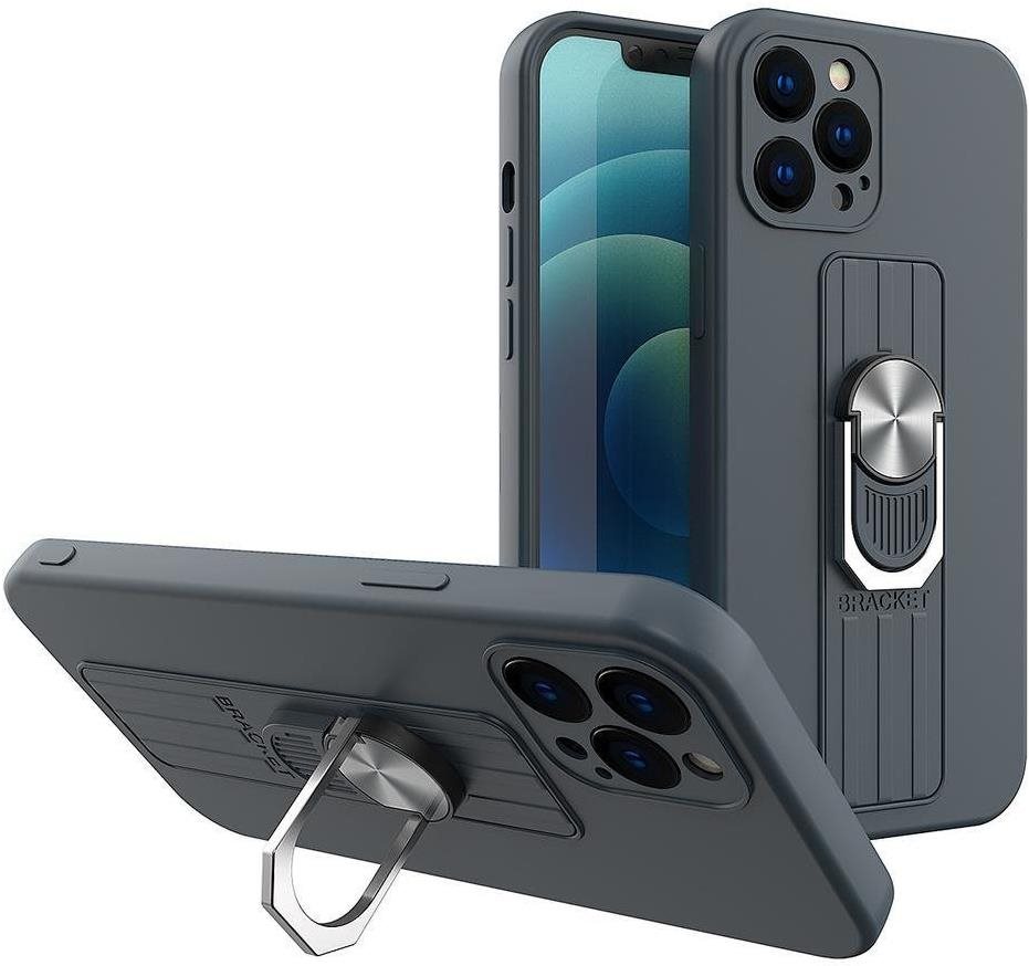 Ring silikónový kryt na Samsung Galaxy A33 5G, modrý Kryt na mobil