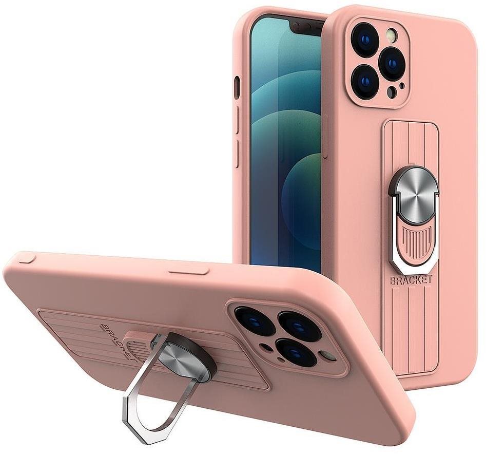 Ring silikónový kryt na Samsung Galaxy A33 5G, ružový Kryt na mobil