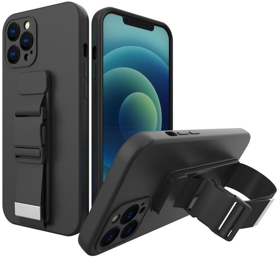 Rope silikónový kryt na Samsung Galaxy A52s 5G/A52 5G/4G, čierny...