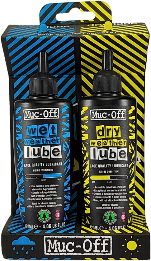 Muc-Off Wet and Dry lube 2x120ml Mazivo na řetěz